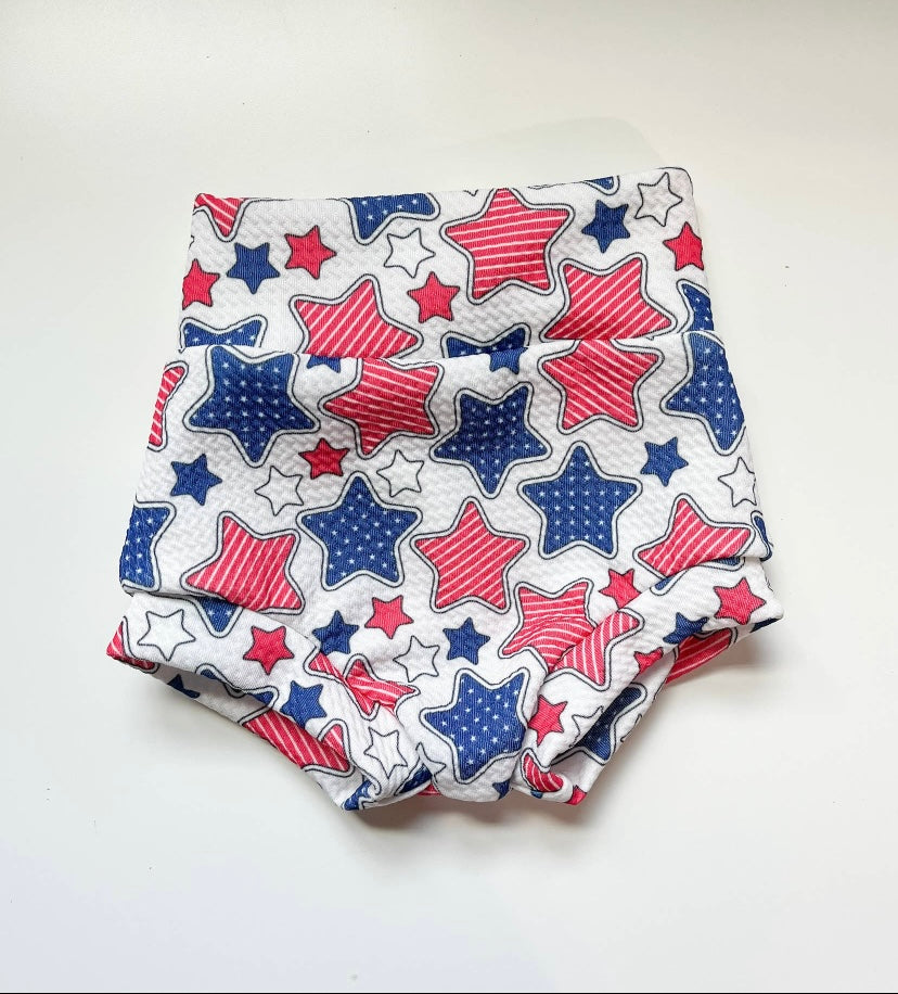 Patriotic Stars Bummies