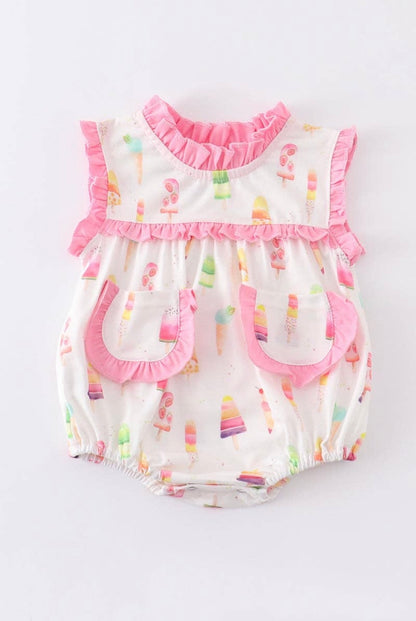 Pink Ice Cream Romper