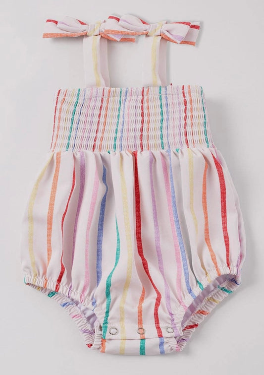 Smocked Baby Girl Romper