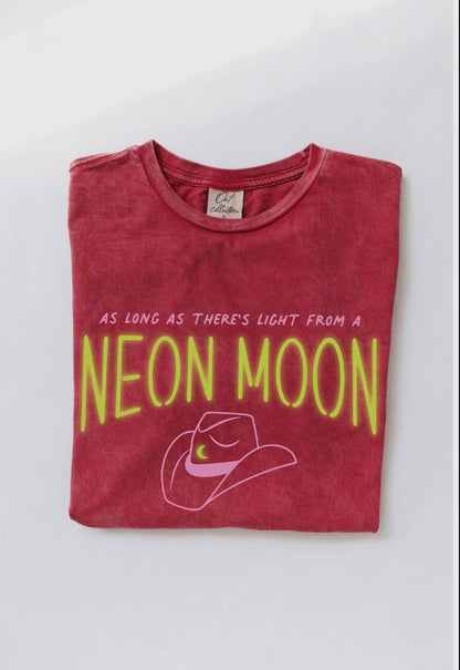 Neon Moon Mineral Washed Tee