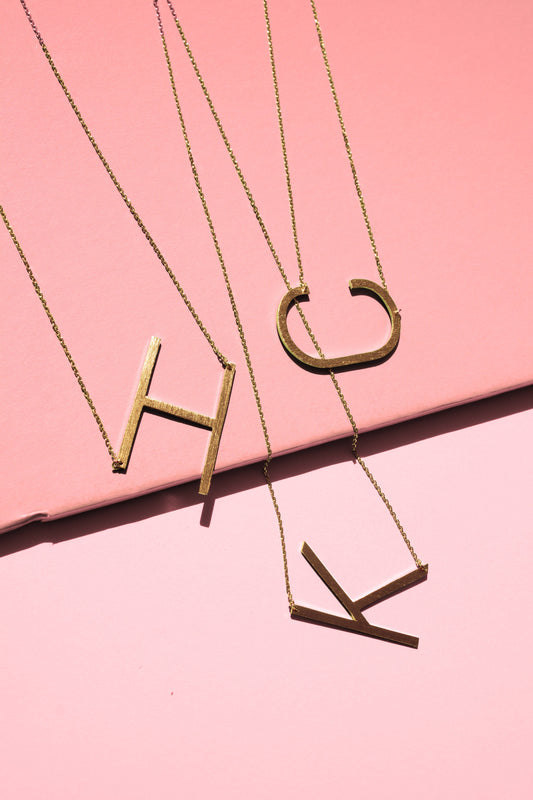 Monogram Collection Initial Necklace.